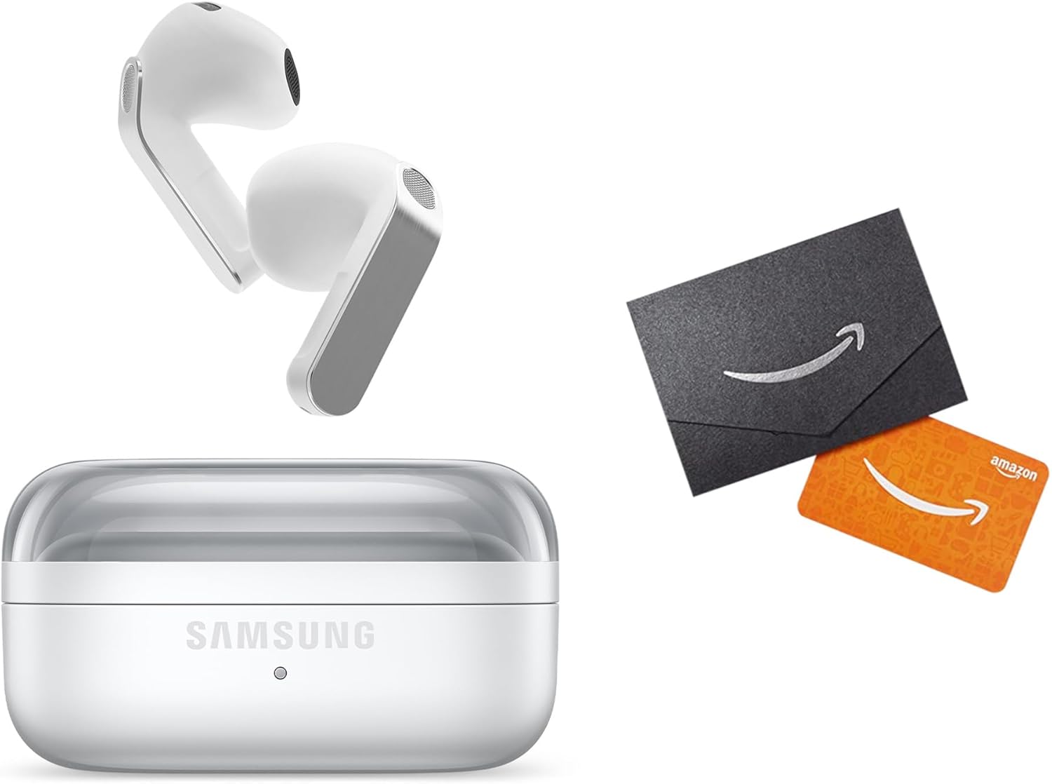 Samsung Galaxy Buds 4 (2026) AI True Wireless Bluetooth Earbuds + $20 Gift Card, Noise Cancelling, Hi-Res Audio, 1-Way Speaker, New Fit, IP54, Live Translation, White [US Version, 2 Yr Warranty]