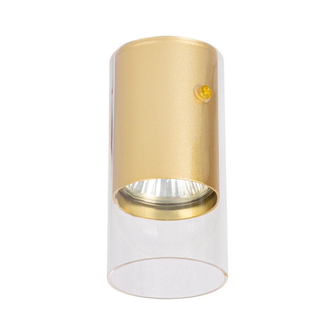 Spot okrągły złoto-przezroczysty Ricky 1xGU10x10W wym:12x6x6cm IP20 Milagro