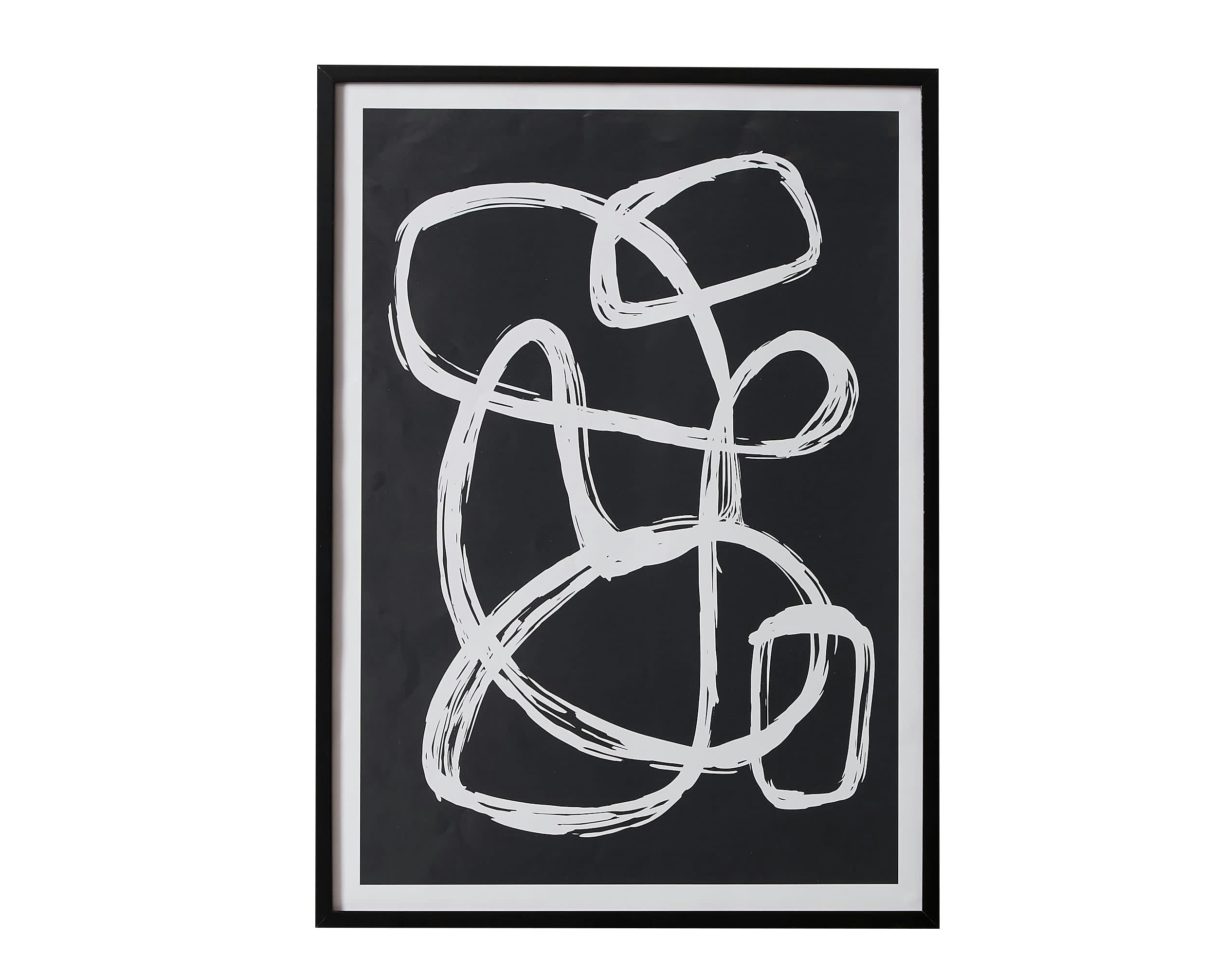 ACHILLE - Affiche en papier 50x50 noir