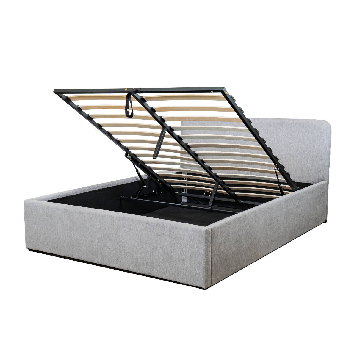 Calicosy - YSÉE Bed met opbergruimte - Grijs - 150x205x88 cm