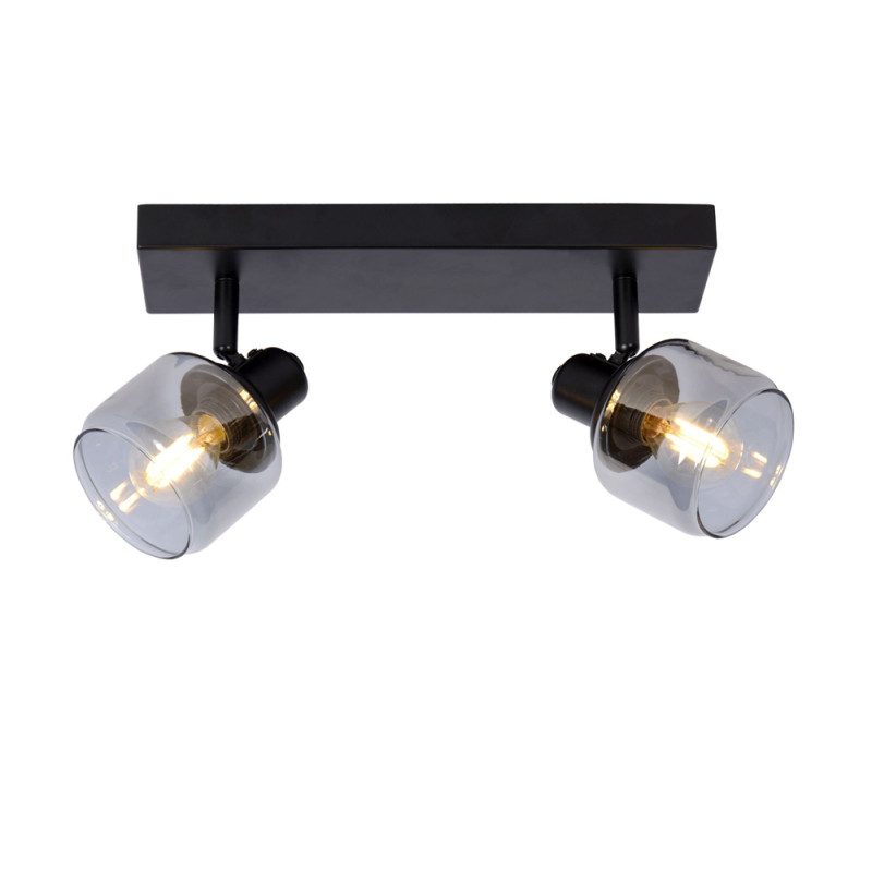 Spot Bjorn noir E14 2 x 40 W LUCIDE