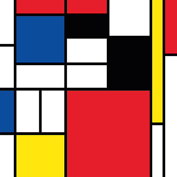 Crédence Adhésive Mondrian 100 x 60 cm