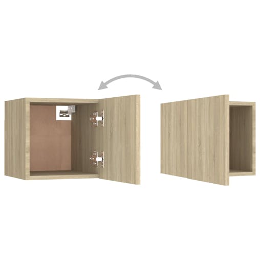 NNEVL Bedside Cabinet Sonoma Oak 30.5x30x30 cm Chipboard