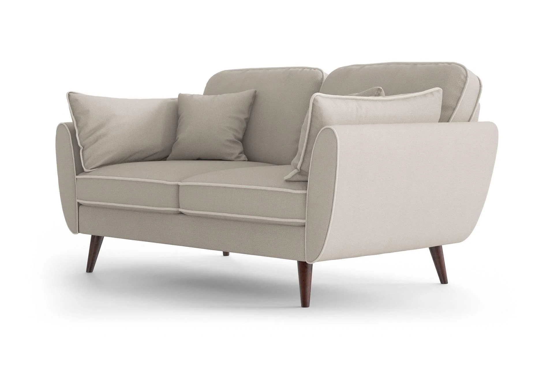 2-zitsbank Zara linnen met contrast piping
