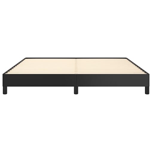 NNEVL Bed Frame Black 153x203 cm Queen Faux Leather