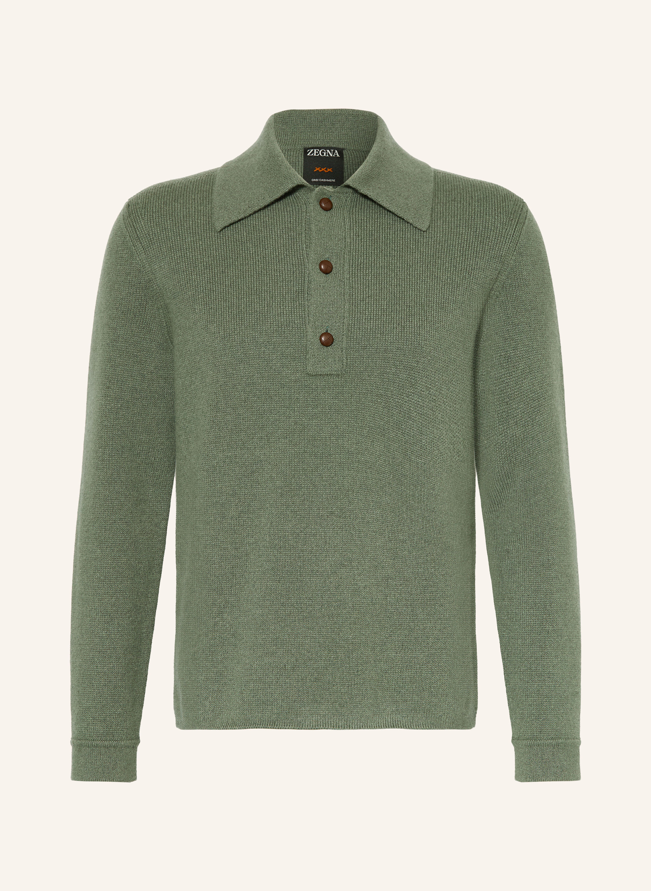 ZEGNA Strick-Poloshirt aus Cashmere