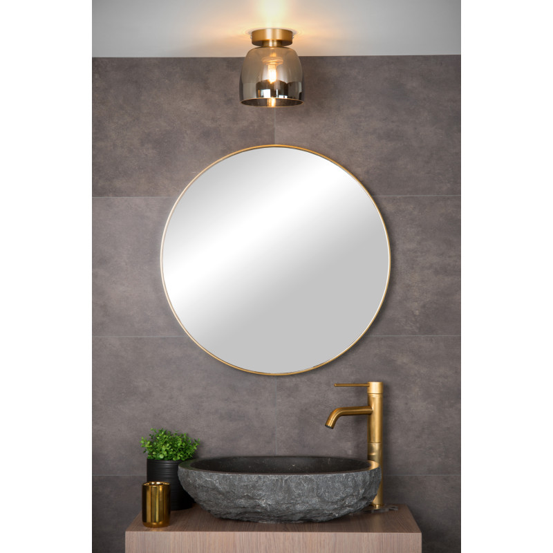 Plafonnier pour salle de bain Tyler or mat/laiton Ø 16,1 cm G9 33 W LUCIDE