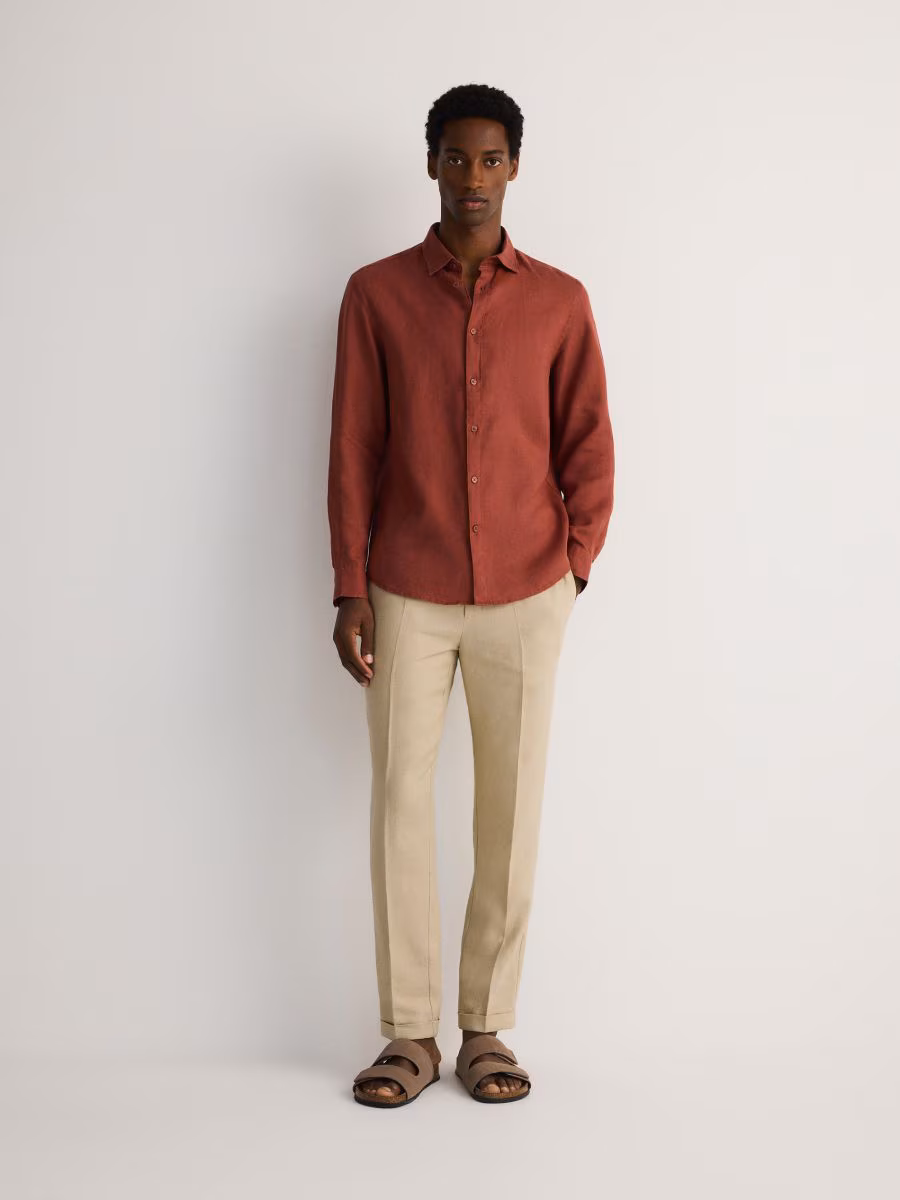 Regular Fit Linen Shirt