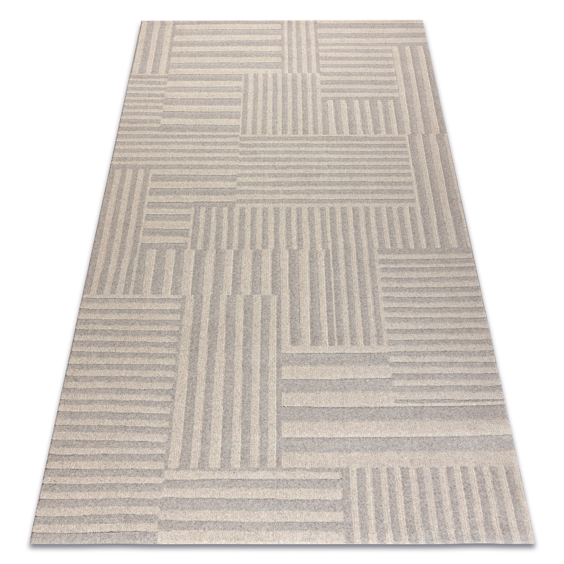 Dywan TEXTURA 488.10.LA111 wełniany OSTA - Linie, geometryczny 80x150 cm