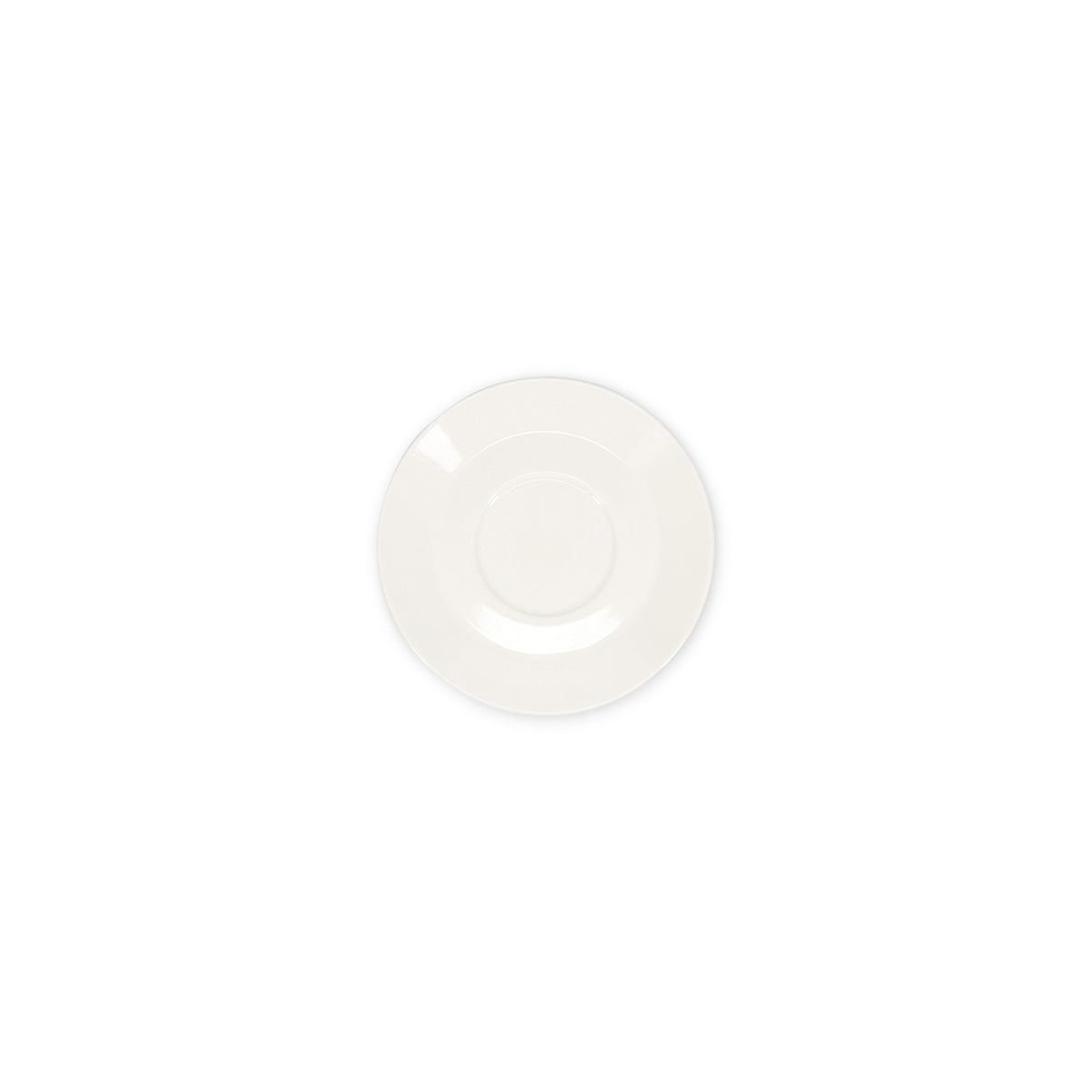 Bonbistro - Schotel 16,5cm voor kop 28cl wit Barista - Set van 6