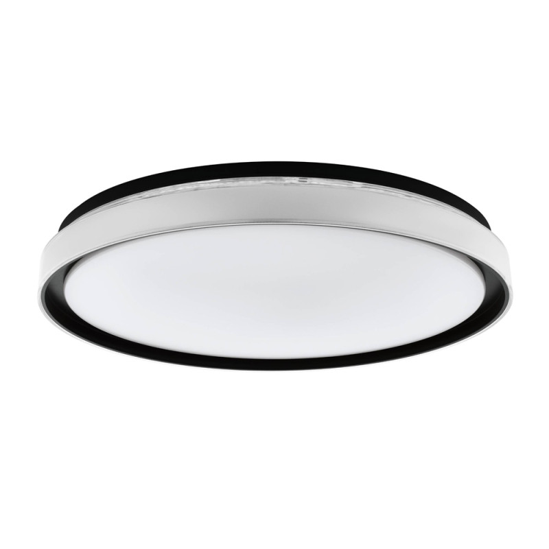 Plafonnier LED Seluci noir et blanc dimmable Ø 49 cm 4 x 10 W EGLO