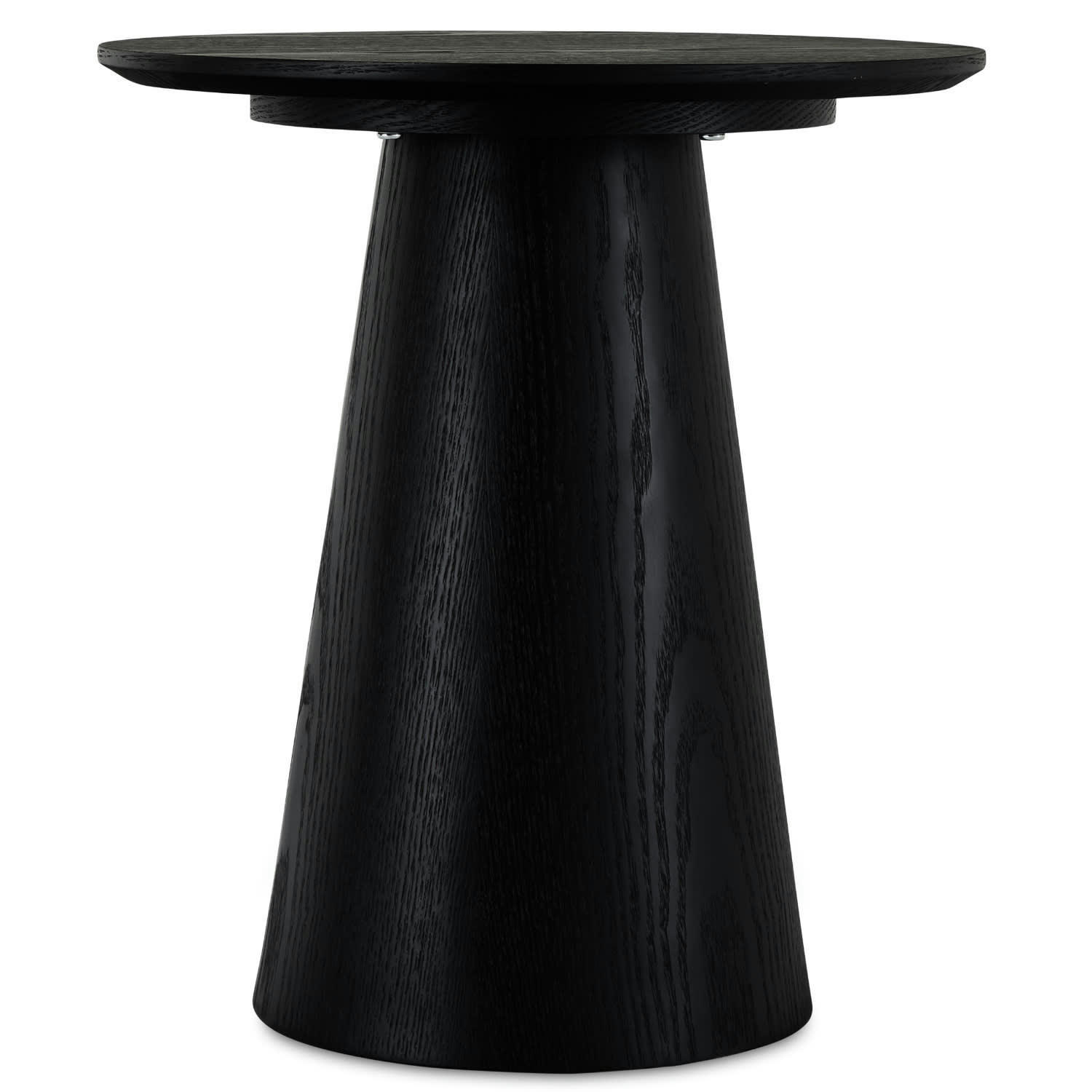 TANGO - Table basse ronde style scandinave noir