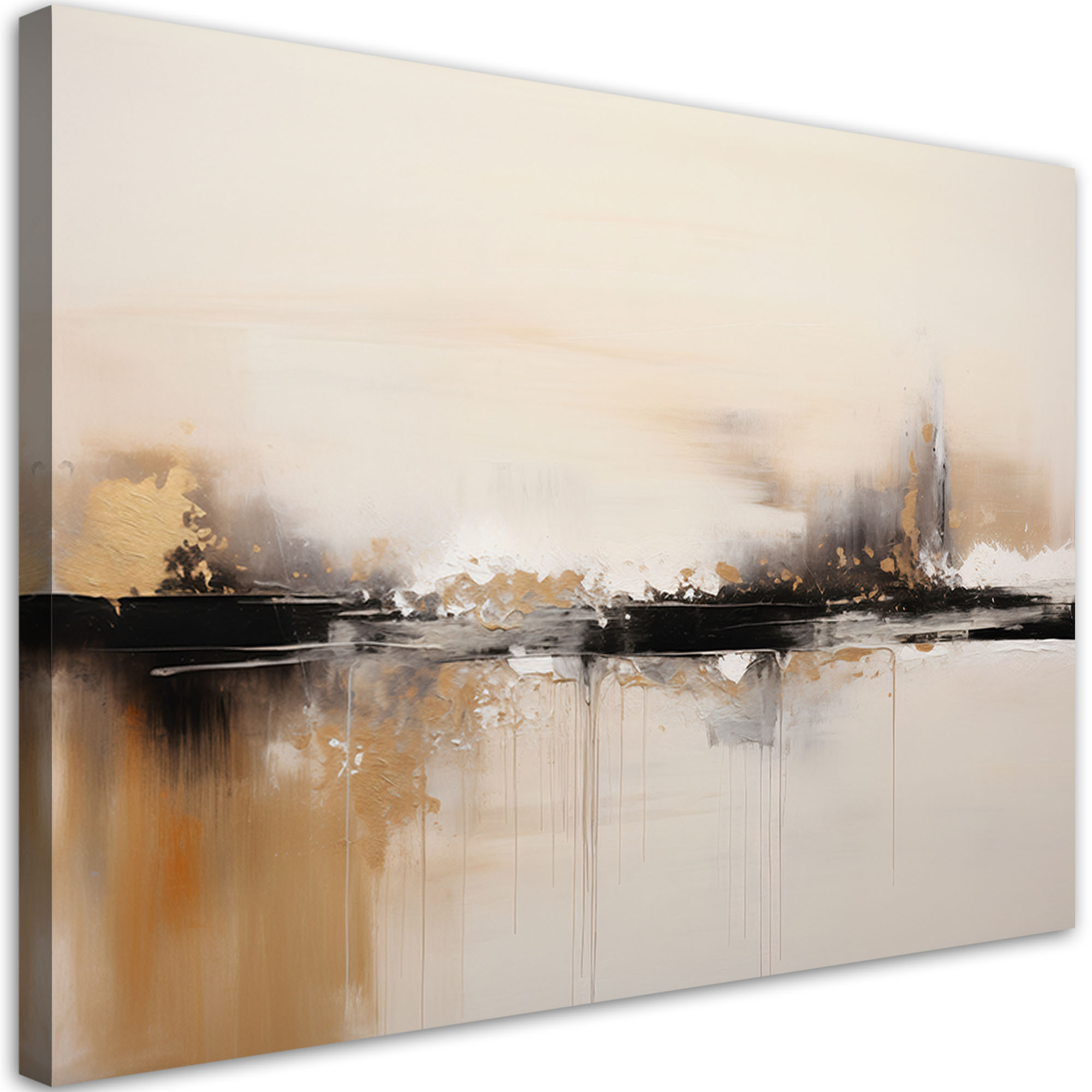 Feeby Obraz na płótnie, Beżowa Abstrakcja 60x40