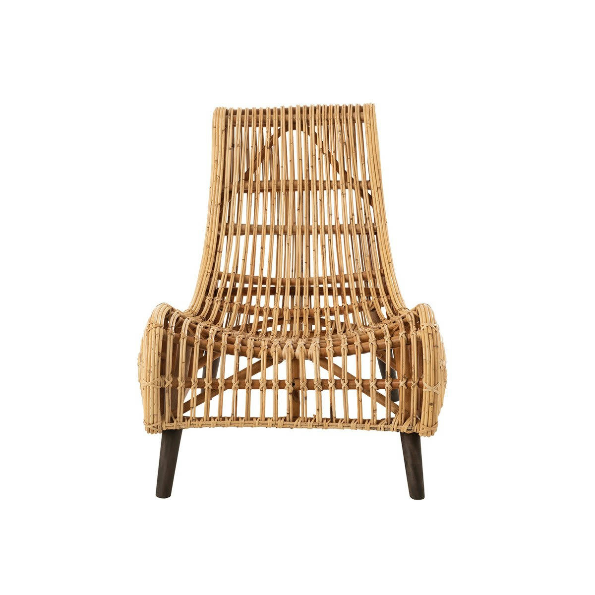 VYVY - Fauteuil design en rotin style bohème naturel