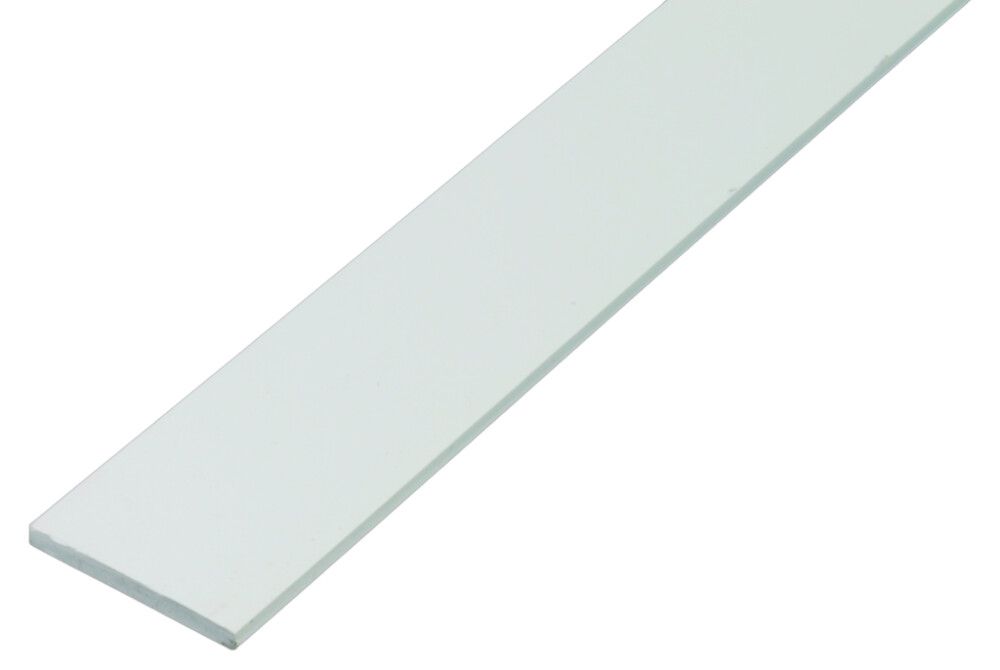 FLATJERN GAH ALBERTS PVC HVIT 2X20X2000MM