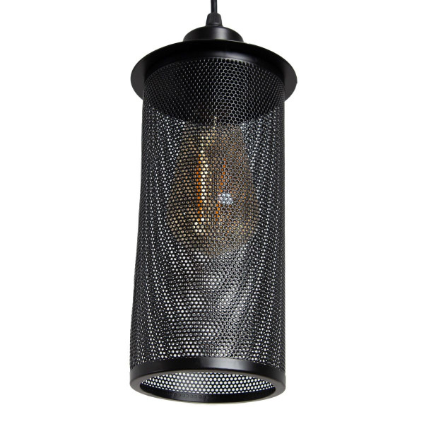 Lampa wisząca czarna Midnight 1xE27x40W wym: 120x11x11 cm Abigali