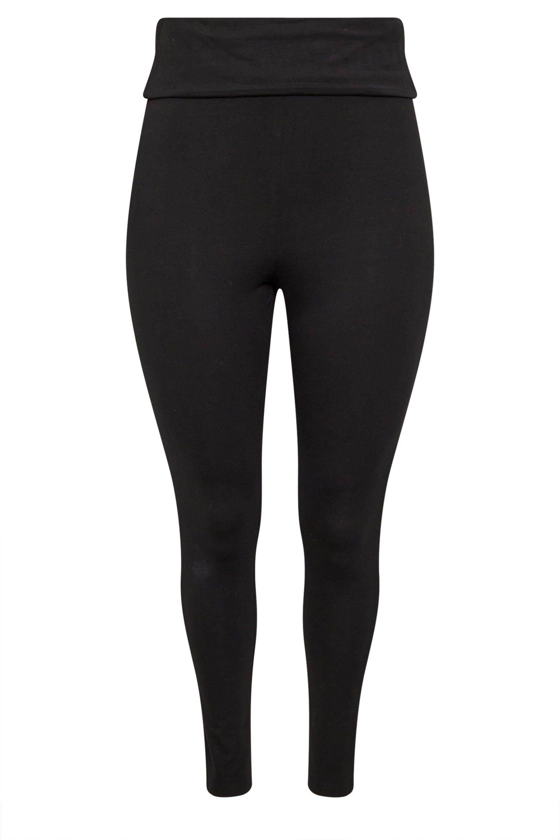 Yours Fold Over Kick Flare Leggings