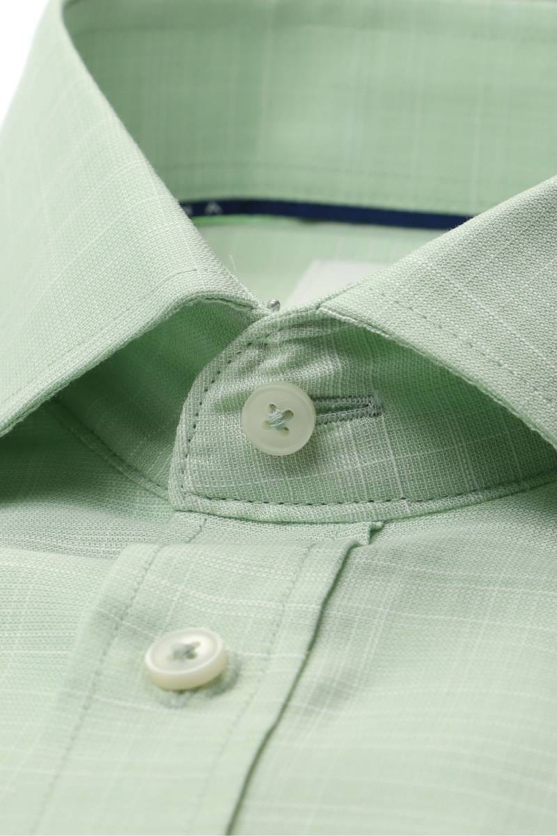 ETERNA Comfort Fit Tencel Hemd hellgrün, Einfarbig