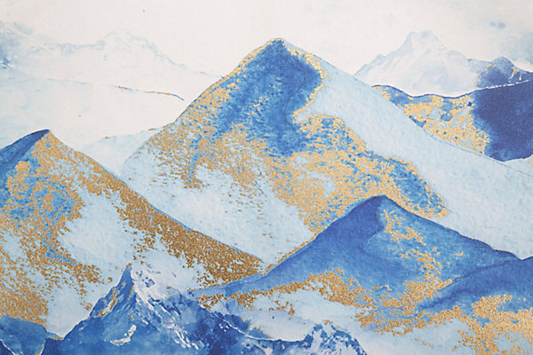 Impression sur toile multicolore paysage cm 80x3x120