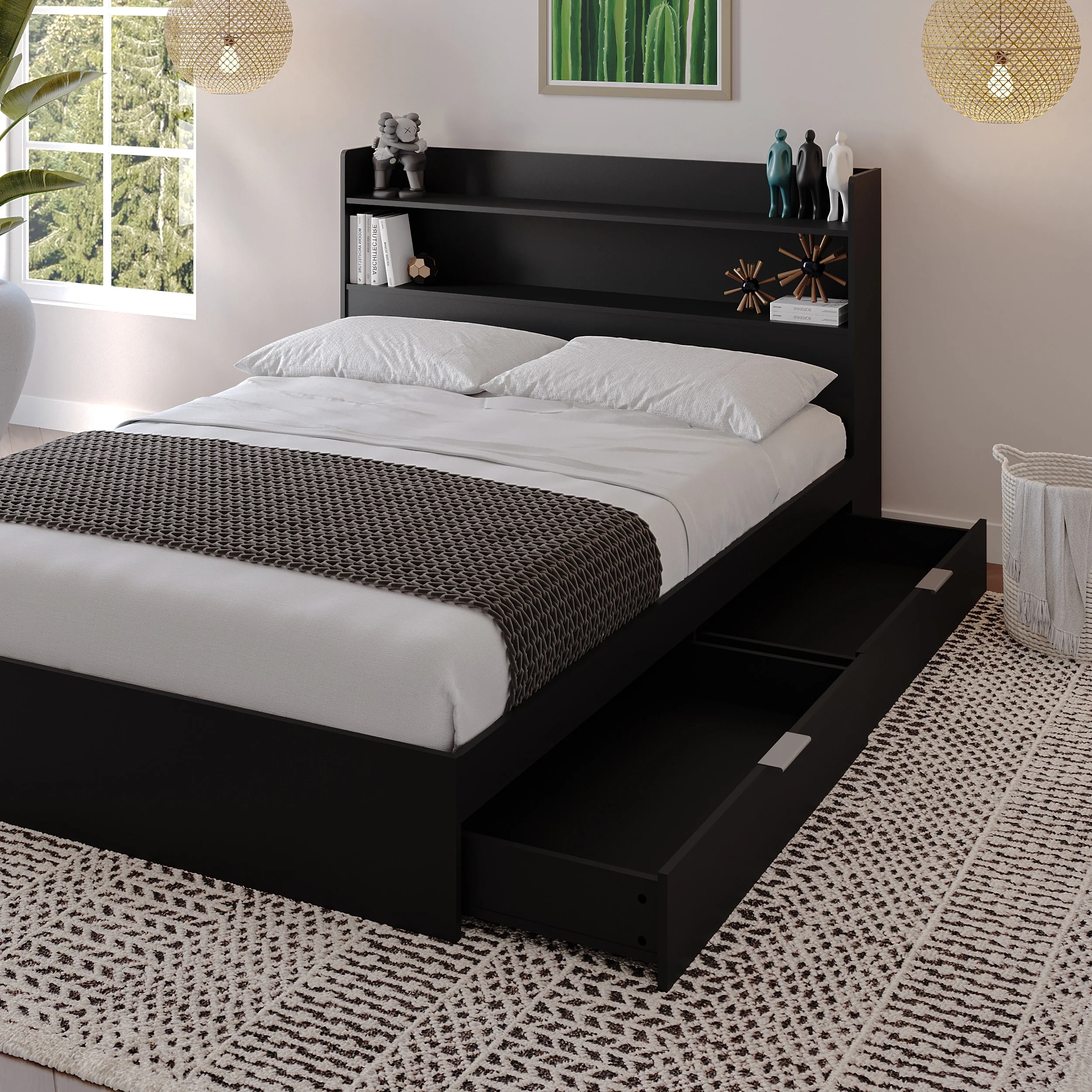 Hunter Platform Bed with Headboard