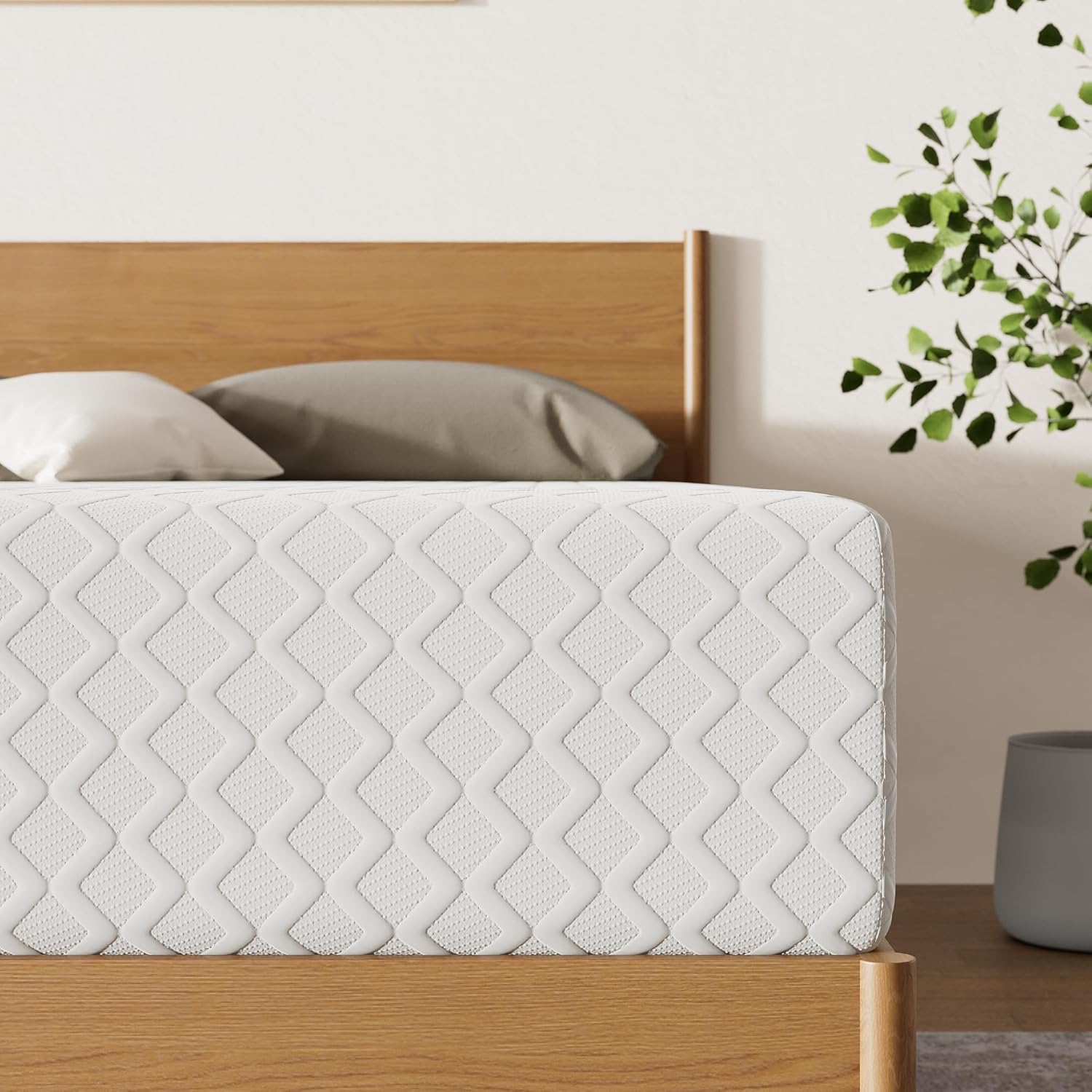 Signature Design by Ashley Chime Memory Foam 12 King Mattress with Thick Memory and Support Foam for Pressure Relief, Fiberglass Free, Mattress In A Box