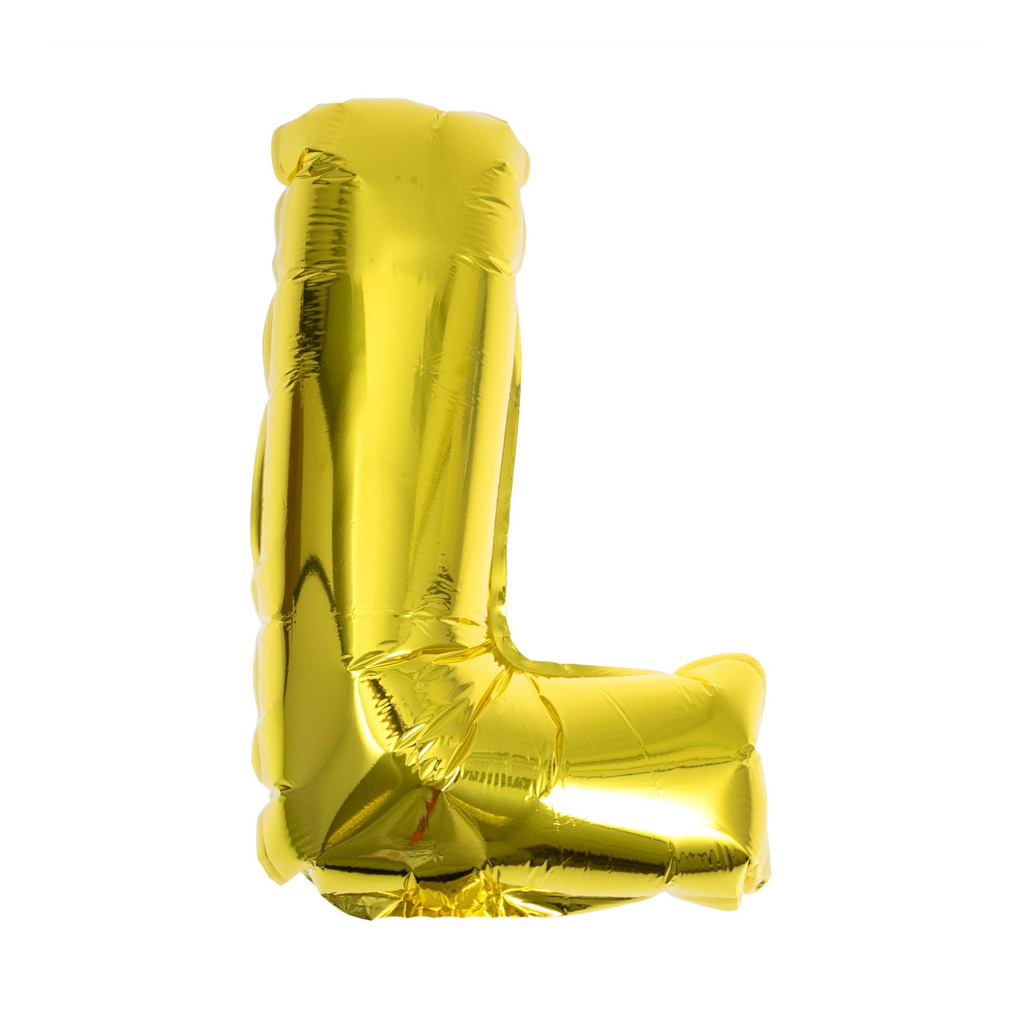 Gold Foil Letter L Balloon