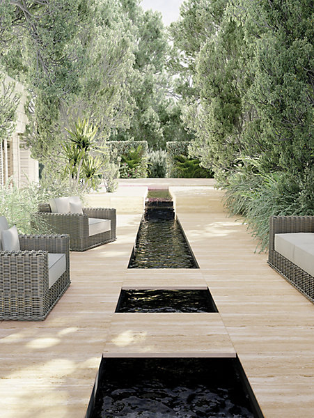 Carrelage Travertino 2cm Noce - ADZ 60 x 120cm( vendu par boite de0,72 m² )