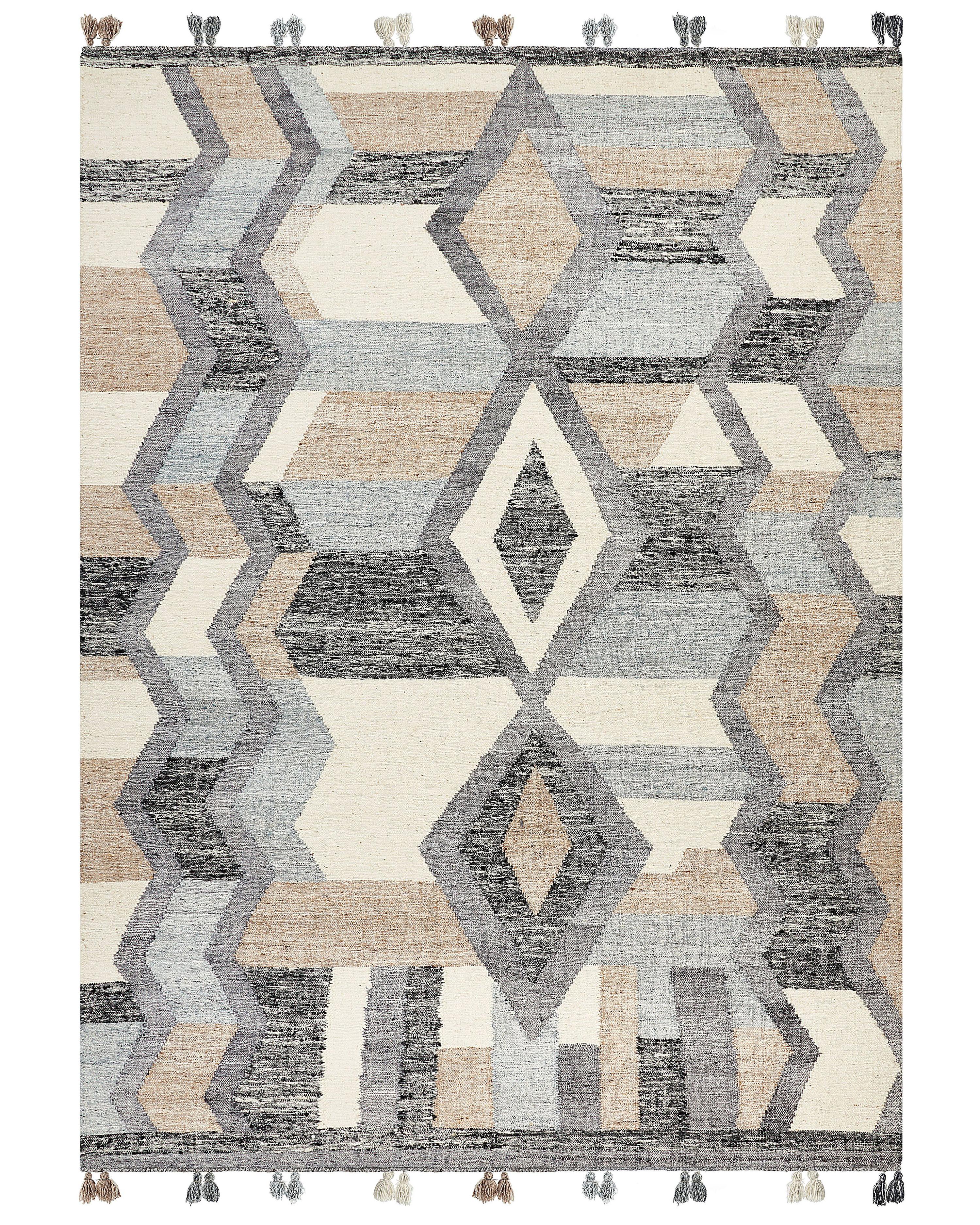 Rug AYGEZARD Multicolour 160 x 230 cm Wool Kilim