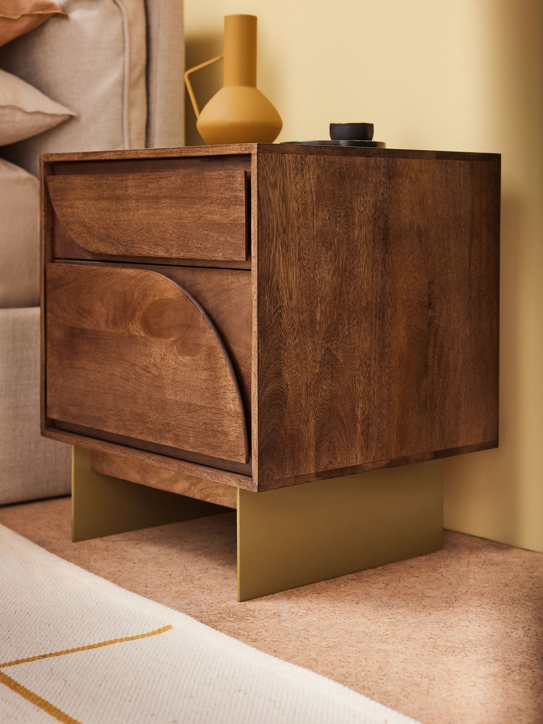 Brown Keala Bedside Table