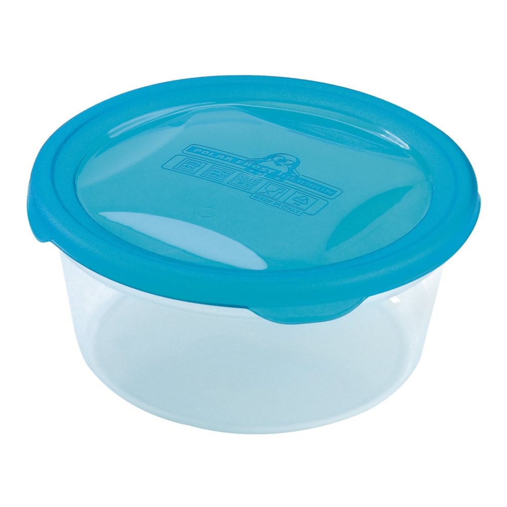 Caixa plástica redonda polar frost 0,8l