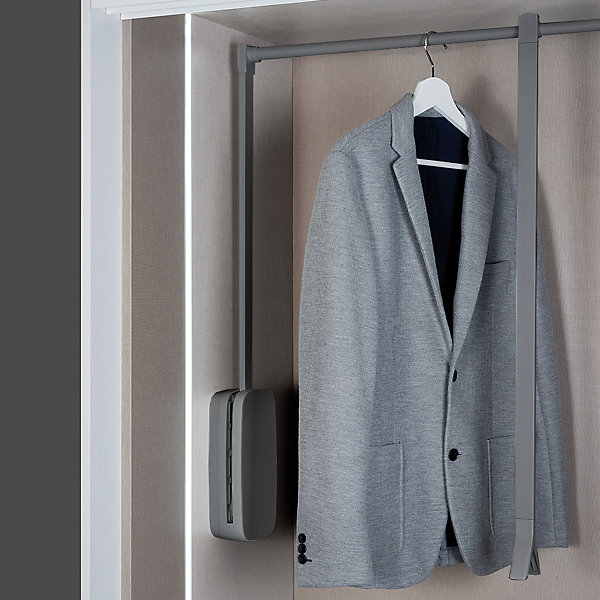 Emuca Penderie rabattable pour armoire Sling, 450 - 600, Titane   , Acier et Plastique.