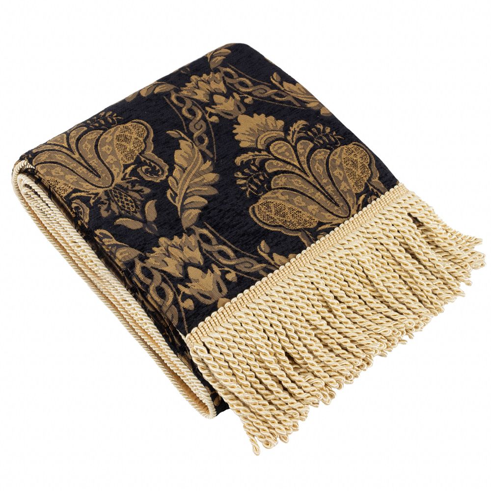 Paoletti Shiraz Traditional Floral Jacquard Throw