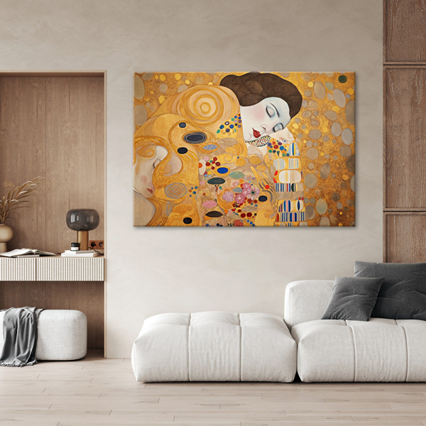Feeby Obraz na płótnie, Kobieta portret abstrakcja - G. Klimt 60x40