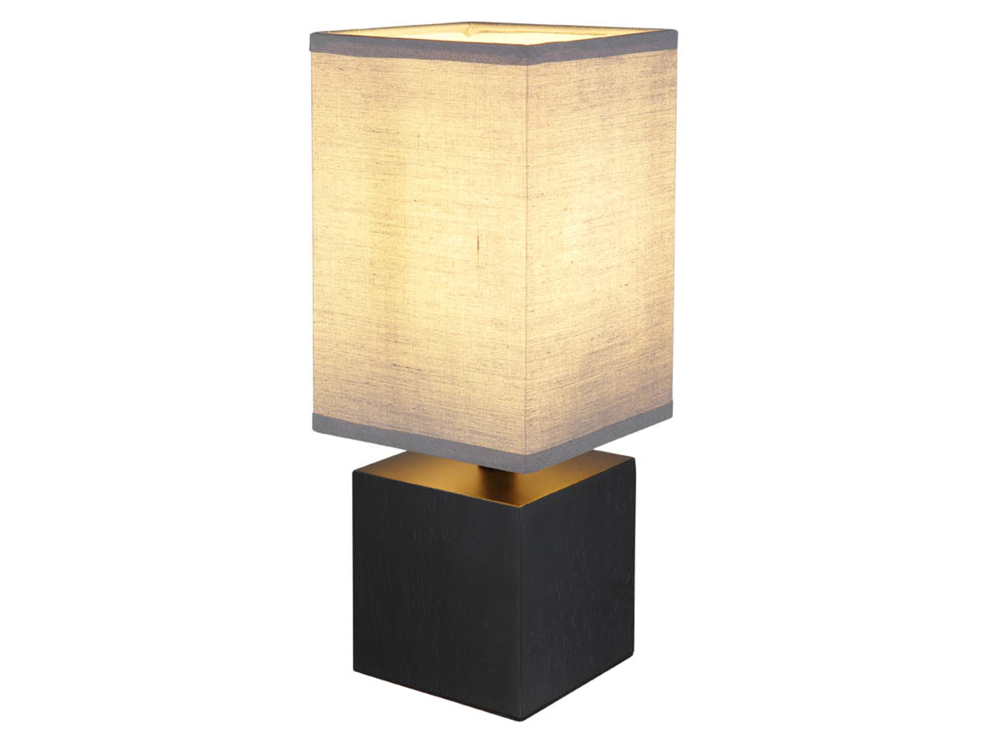 Lampa stołowa Valentino drewnianaczarna