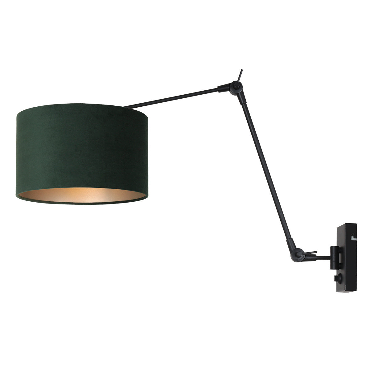 Steinhauer wandlamp prestige - 1 lichts - 90x 50 cm - zwart groen