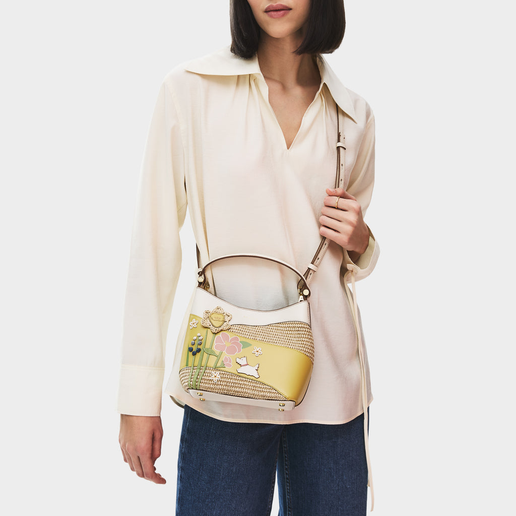 Spring Blooms - Small Open Top Cross Body Bag
