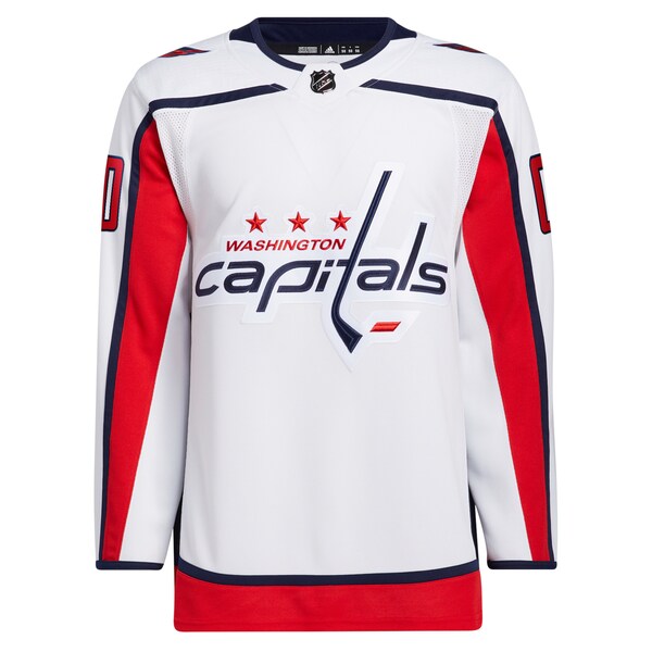 Washington Capitals adidas  Away  Primegreen Authentic Custom Jersey - White