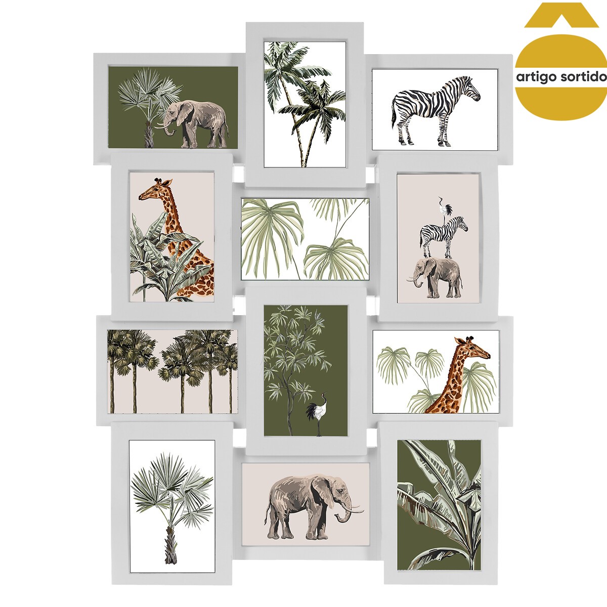 Multimoldura para 12 fotos