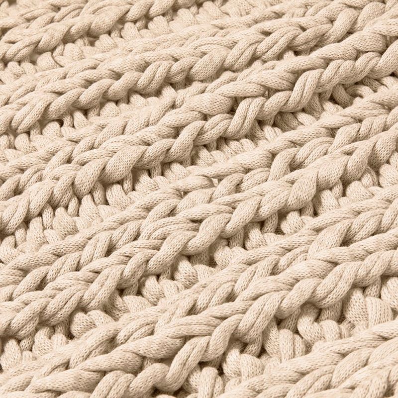 Newport Natural Chunky Knit Throw