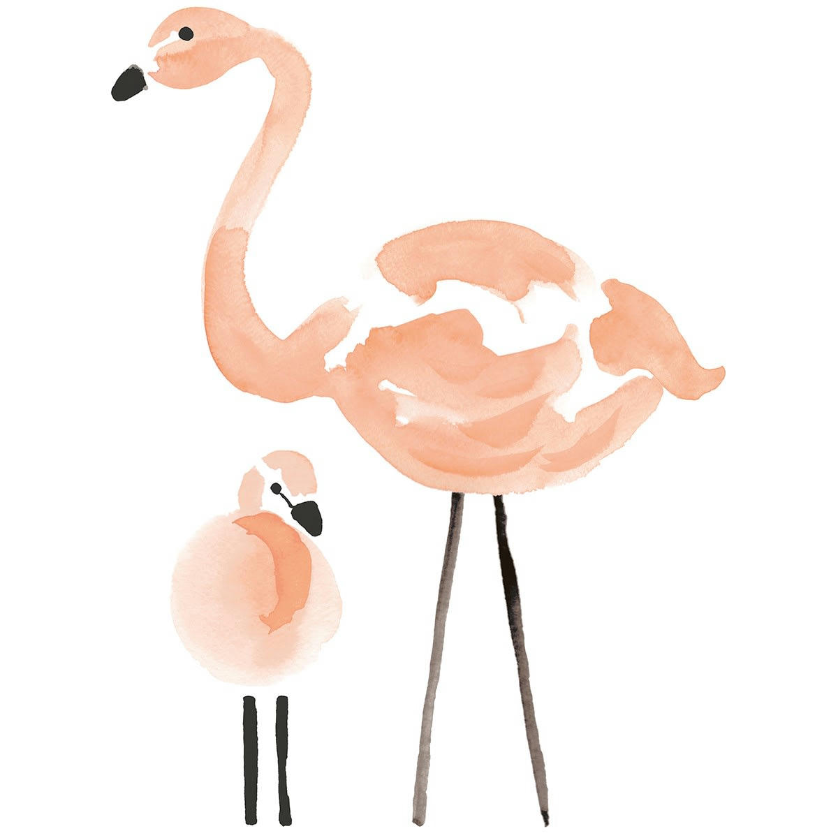 FLAMINGO - Stickers flamant en Vinyle mat Rose