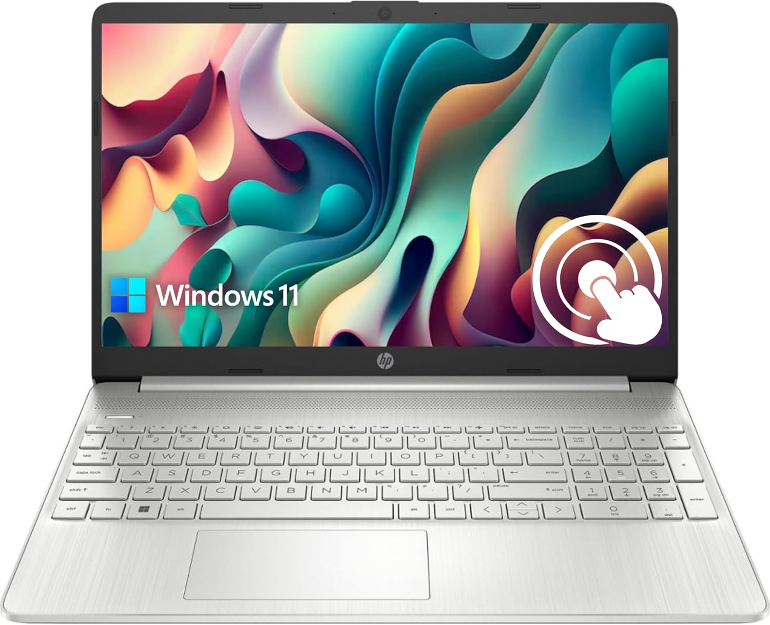 HP Pavilion 15.6 HD Touchscreen Anti-Glare Laptop  16GB RAM  1TB SSD Storage  Intel Core Processor up to 4.1GHz  Up to 11 Hours Long Battery Life  Type-C  HDMI  Windows 11 Home  Silver