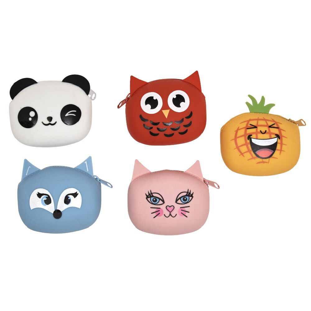 Porte monnaie animaux silicone
