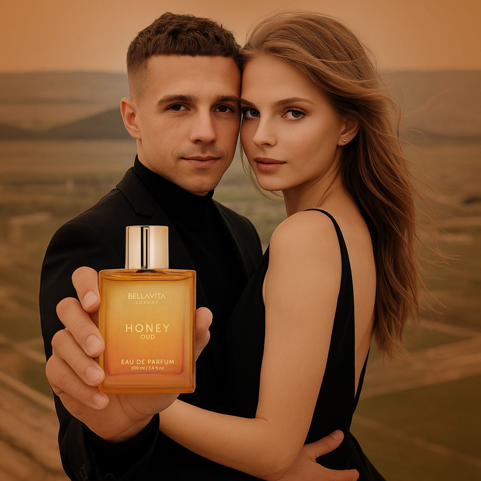BELLAVITA LUXURY Honey Oud 200ml EDP - Pack of 2
