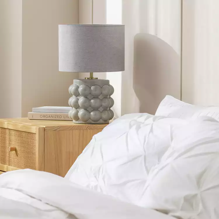 Habitat Bobble Table Lamp - Grey