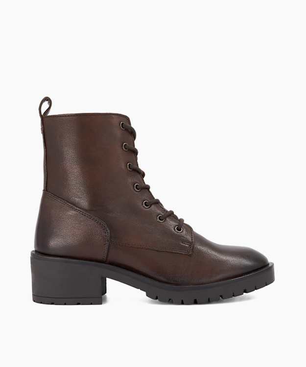 Process Brown - Lace-Up Ankle Boots