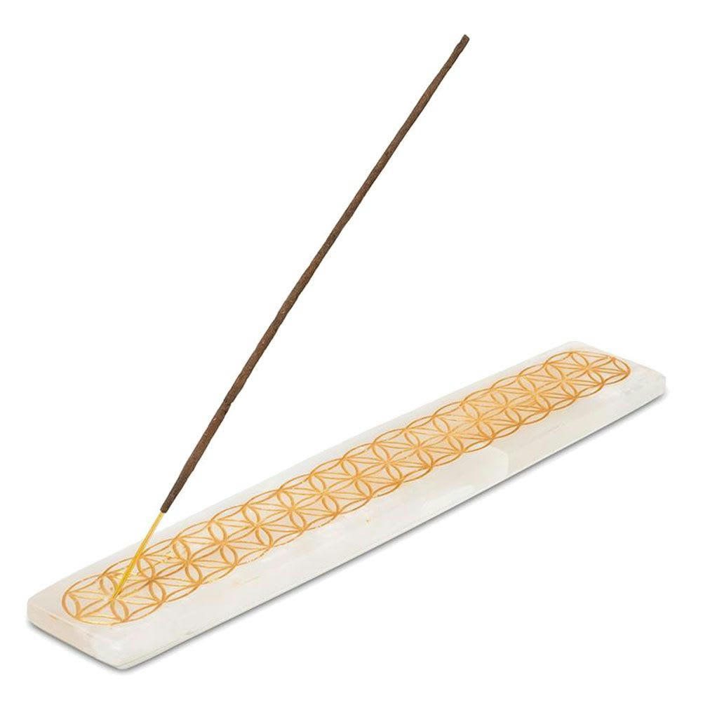 - Porte-bâtons d'encens en sélénite