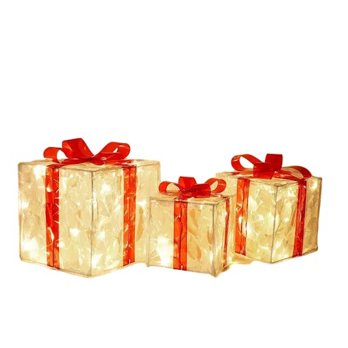NNETM Enchanted Glow: Illuminated Christmas Gift Boxes