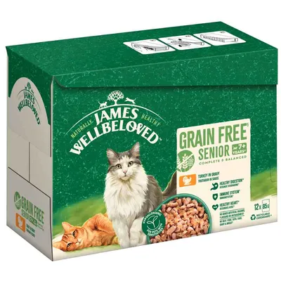 James Wellbeloved Grain-Free Senior Cat Hypoallergenic Turkey