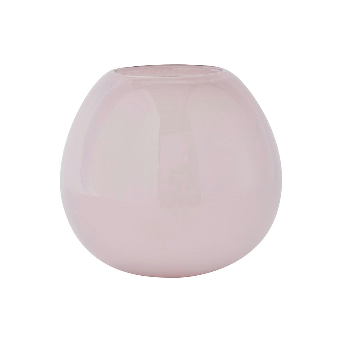 LASI - Vase violet en verre Ø25xH21,5cm