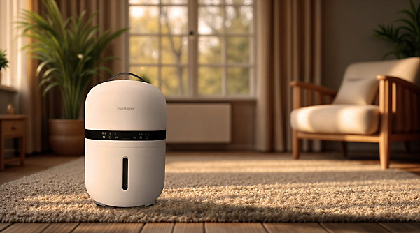 Déshumidificateur d'air BESTHERM - Nova 5L/jour, réservoir amovible, filtre à charbon actif, ioniseur intégré